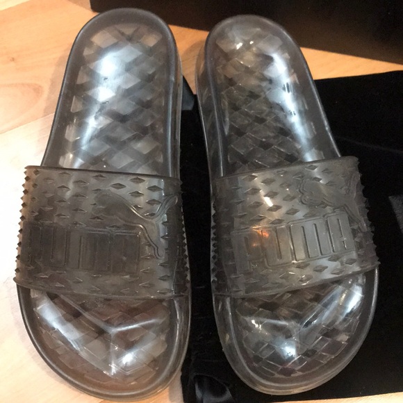 PUMA FENTY BLACK JELLY SLIDES 👡 - Picture 3 of 4